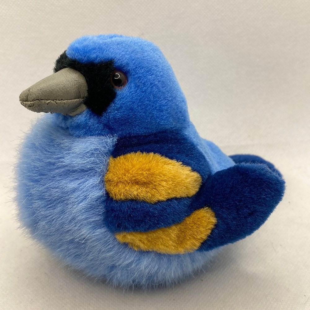 Bird Plush Stuffed Animal Blue Toy